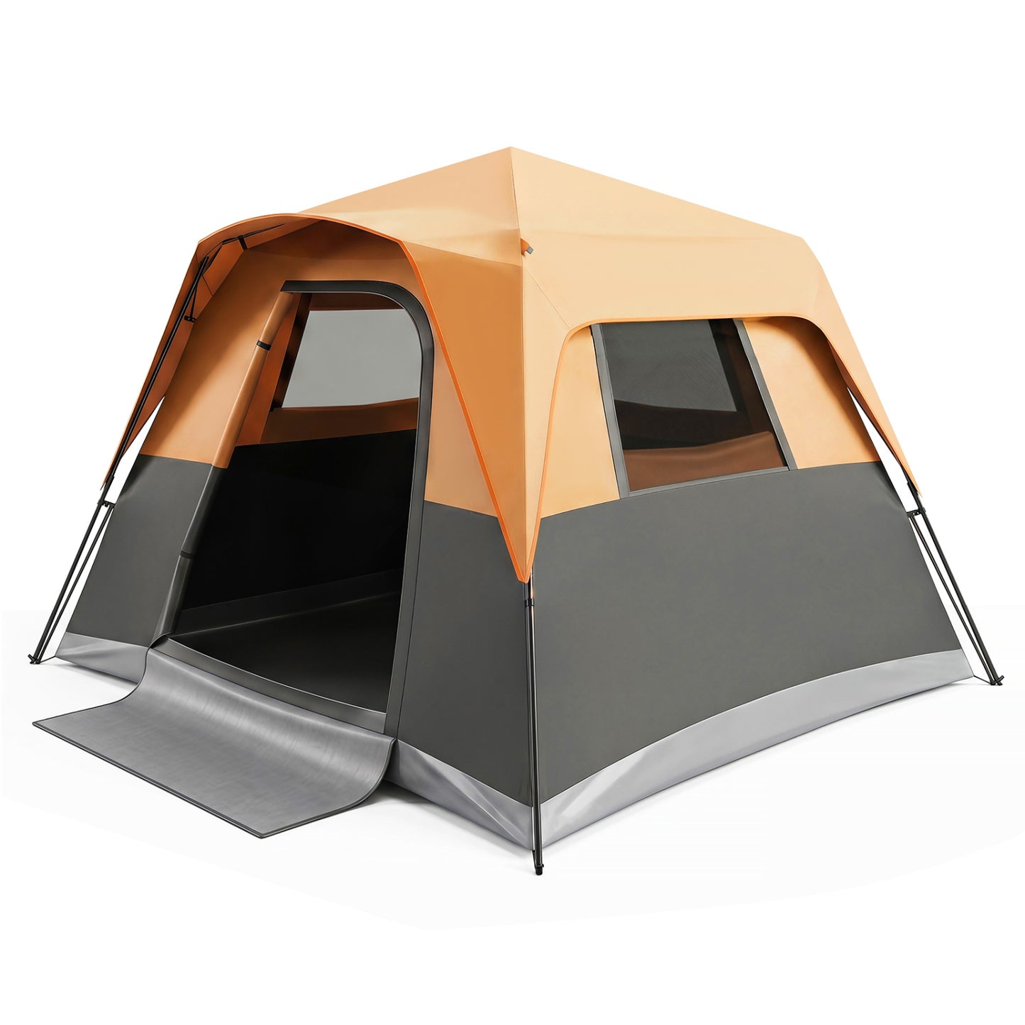 6-Person Blackout Instant Cabin Tent, Orange
