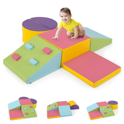 6-Piece Foam Climbing Blocks, Hook And Loop Fasteners, Multicolor Climbers & Slides at Gallery Canada