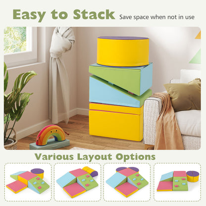 6-Piece Foam Climbing Blocks, Hook And Loop Fasteners, Multicolor Climbers & Slides at Gallery Canada
