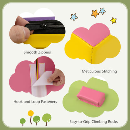 6-Piece Foam Climbing Blocks, Hook And Loop Fasteners, Multicolor Climbers & Slides at Gallery Canada
