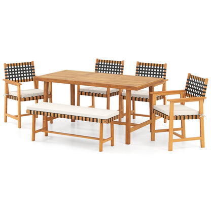 6-Piece Patio Dining Set, Farmhouse Furniture For 5-6 People Patio Dining Sets Options at Gallery Canada