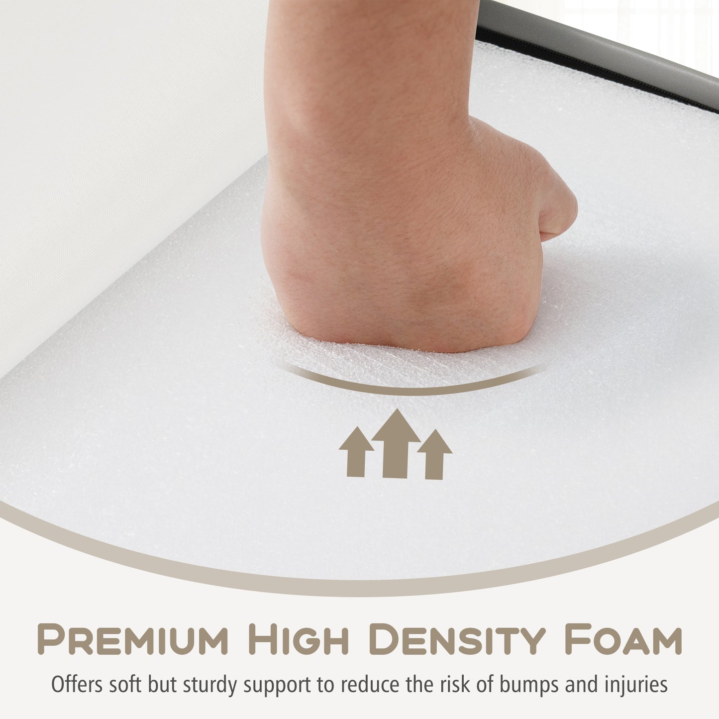 6-Piece Soft Play Set for Toddlers with Climbing Triangle and Ramp, White Climbers & Slides at Gallery Canada