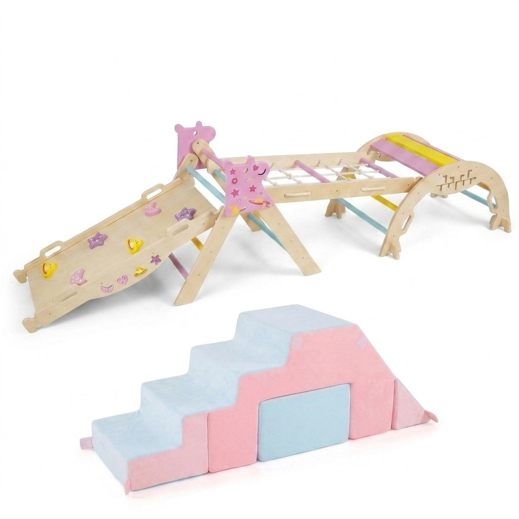 6-Piece Toddler Play Gym, Pink