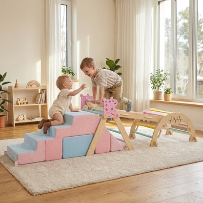 6-Piece Toddler Play Gym, Pink