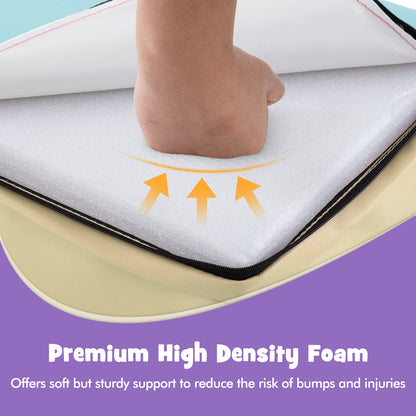 6 Pieces Foam Climbing Blocks Soft Play Climbing for Toddlers with Tunnel, Beige Climbers & Slides at Gallery Canada