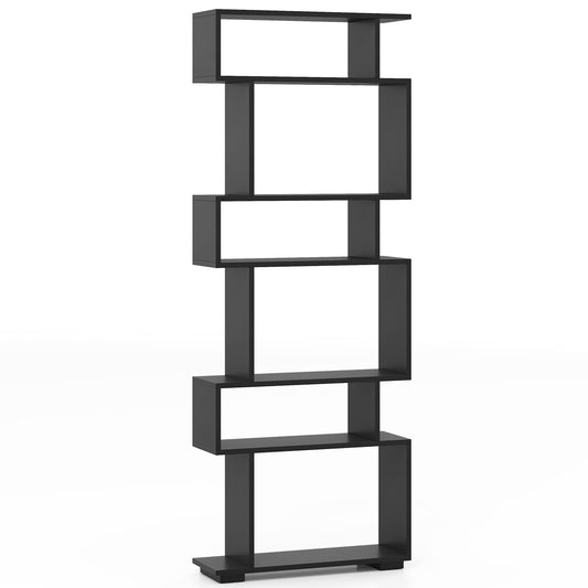 6-Tier Bookcase, Anti-Tipping Kit, Black Bookcases Black at Gallery Canada
