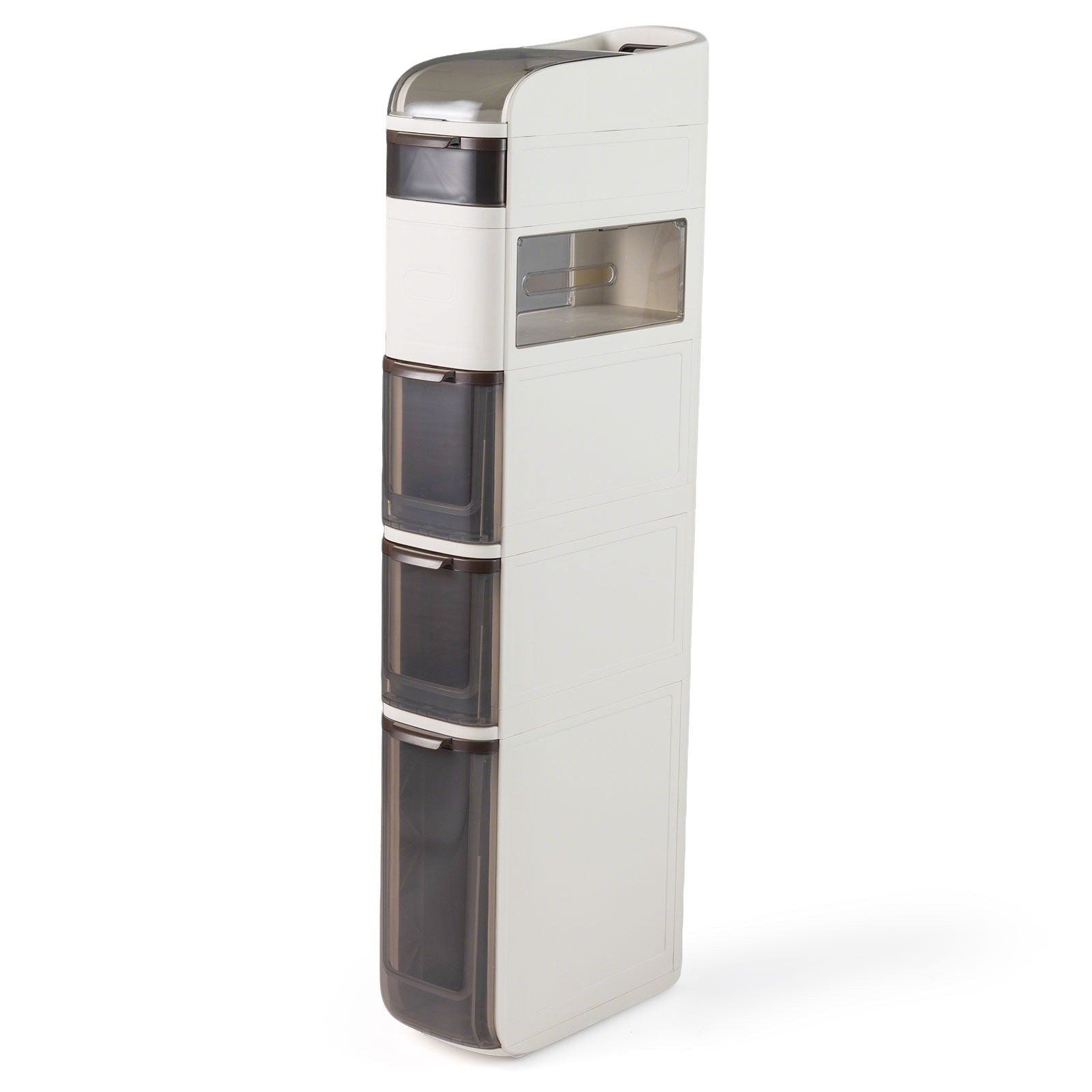 6-Tier Narrow Bathroom Storage Cabinet with Drawers and Tissue Box Floor Cabinets Options at Gallery Canada