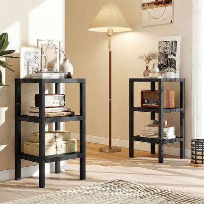 6-Tier Plastic Modular Storage Shelves for Living Room and Kitchen, Black Raised Garden Beds at Gallery Canada