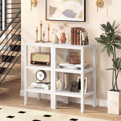 6-Tier Plastic Modular Storage Shelves for Living Room and Kitchen, White Raised Garden Beds at Gallery Canada