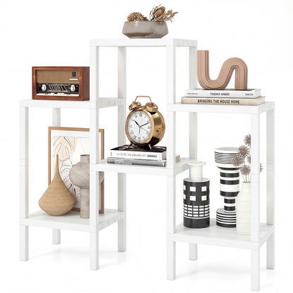 6-Tier Plastic Modular Storage Shelves for Living Room and Kitchen, White Raised Garden Beds at Gallery Canada