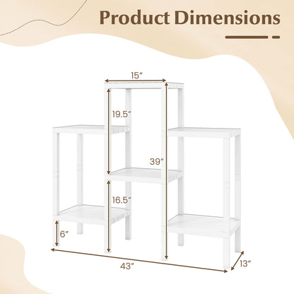 6-Tier Plastic Modular Storage Shelves for Living Room and Kitchen, White Raised Garden Beds at Gallery Canada
