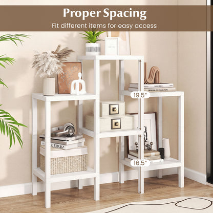 6-Tier Plastic Modular Storage Shelves for Living Room and Kitchen, White Raised Garden Beds at Gallery Canada
