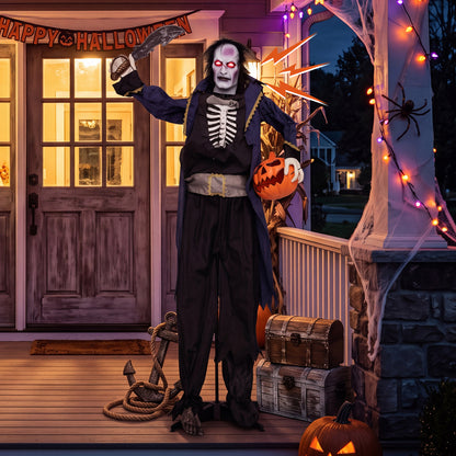 6 ft Animated Halloween Vampire Pirate Decoration