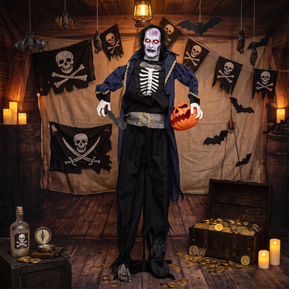 6 ft Animated Halloween Vampire Pirate Decoration
