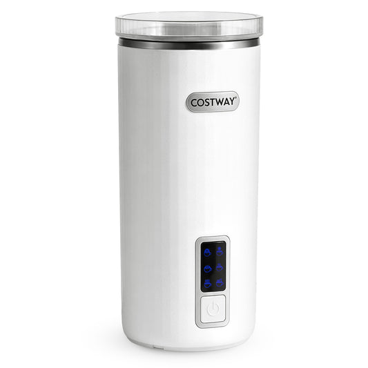 6-in-1 Electric Milk Steamer with Stainless Steel Interior, White Small Appliances White at Gallery Canada
