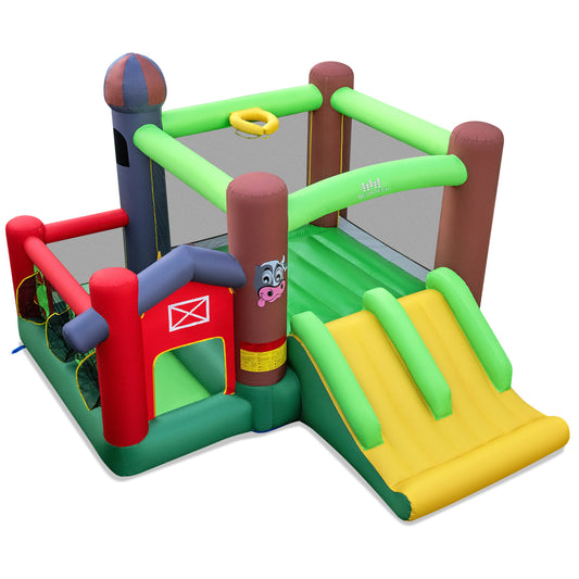 6-in-1 Inflatable Bounce House, Double Slides, No 735W Blower Bounce House Options at Gallery Canada