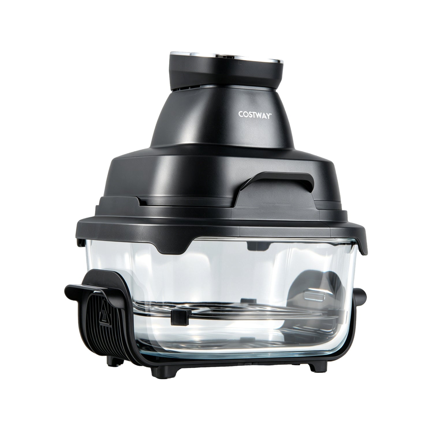 6-In-1 Portable Glass Air Fryer, 1500W, Dual Containers With Lids, Dishwasher Safe, Black Air Fryers Black at Gallery Canada
