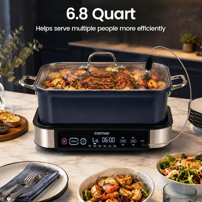 6-in-1 Programmable Slow Cooker, Keep Warm, Timer