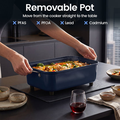 6-in-1 Programmable Slow Cooker, Keep Warm, Timer