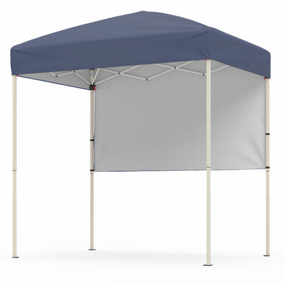 6 x 4 FT Pop-Up Canopy Tent, Half Sidewall, Easy Setup, Gray Canopies at Gallery Canada