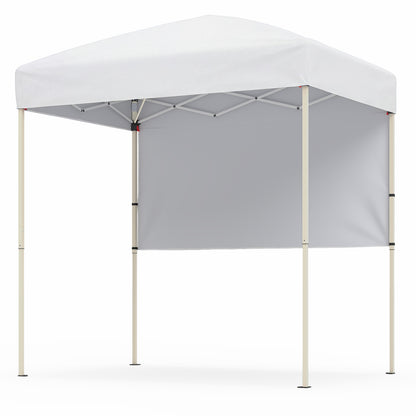 6 x 4 FT Pop-Up Canopy Tent, Half Sidewall, Easy Setup, White Canopies at Gallery Canada