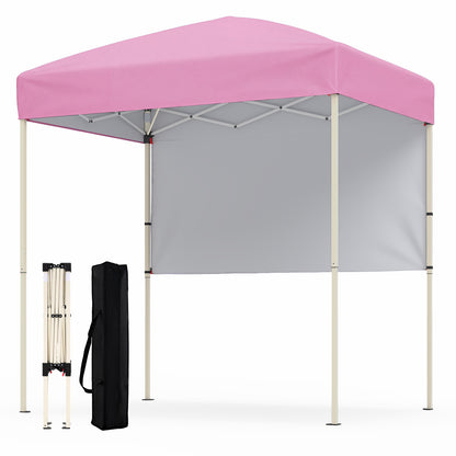 Tente Pop-Up Canopée 1,8x1,2 m avec demi-paroi latérale, Rose