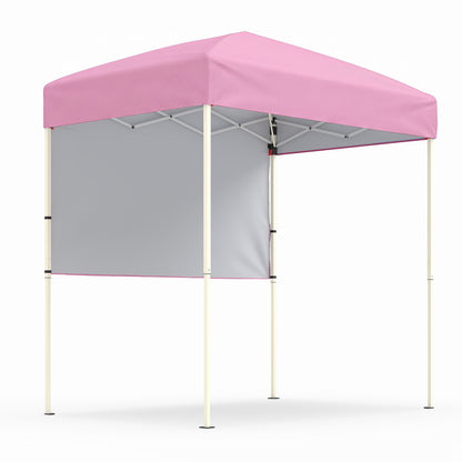 Tente Pop-Up Canopée 1,8x1,2 m avec demi-paroi latérale, Rose