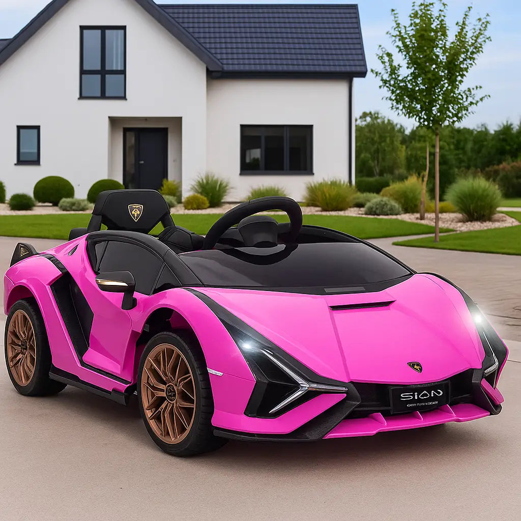 12V Kids Electric Ride On Car, Remote Control, Music Lights, For 3-5 Years, Pink Electric Toy Cars at Gallery Canada