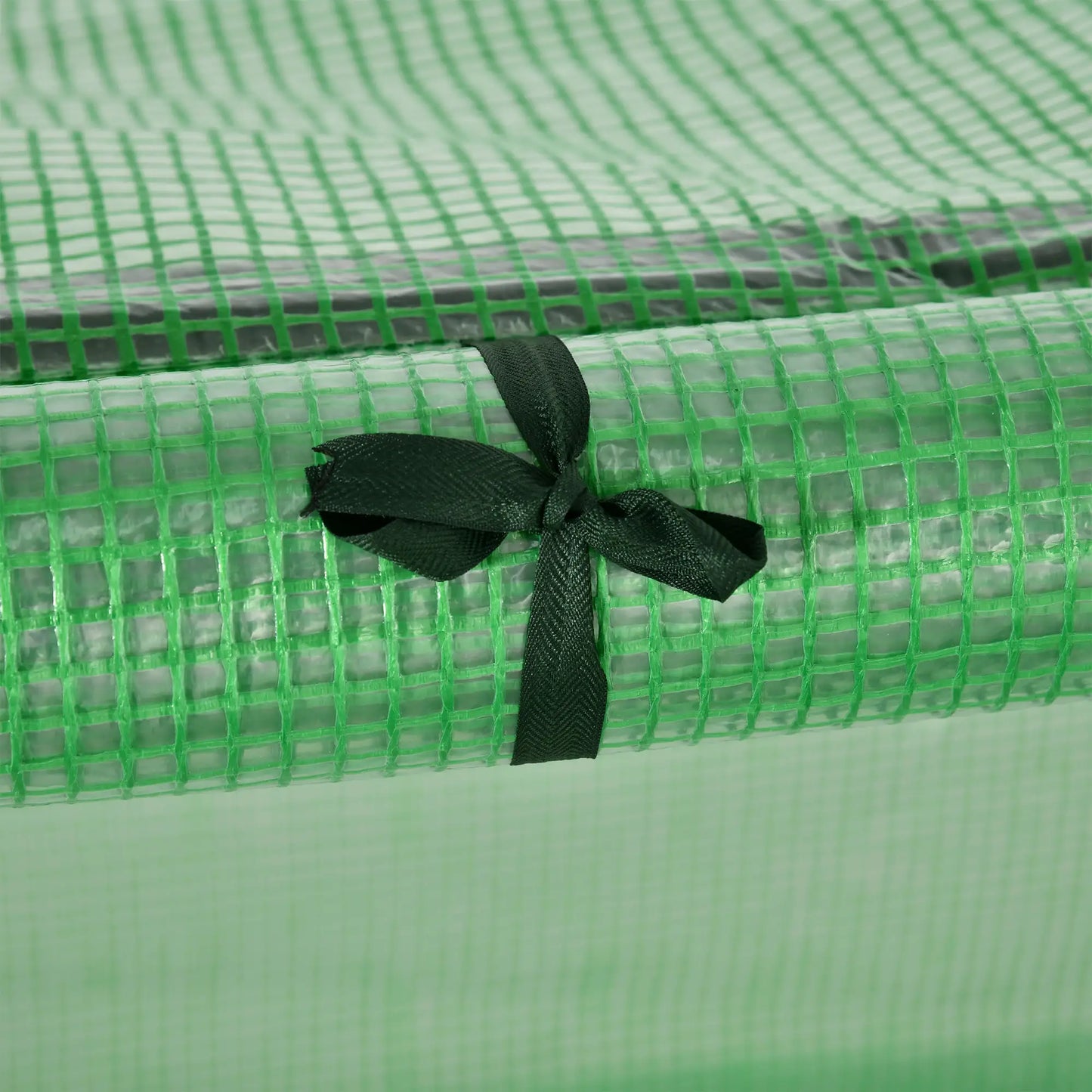 9.7' x 3.3' x 2.5' Mini Tunnel Greenhouse, PE Cover, Steel Frame, Zipped Doors, Dark Green Mini Greenhouses at Gallery Canada