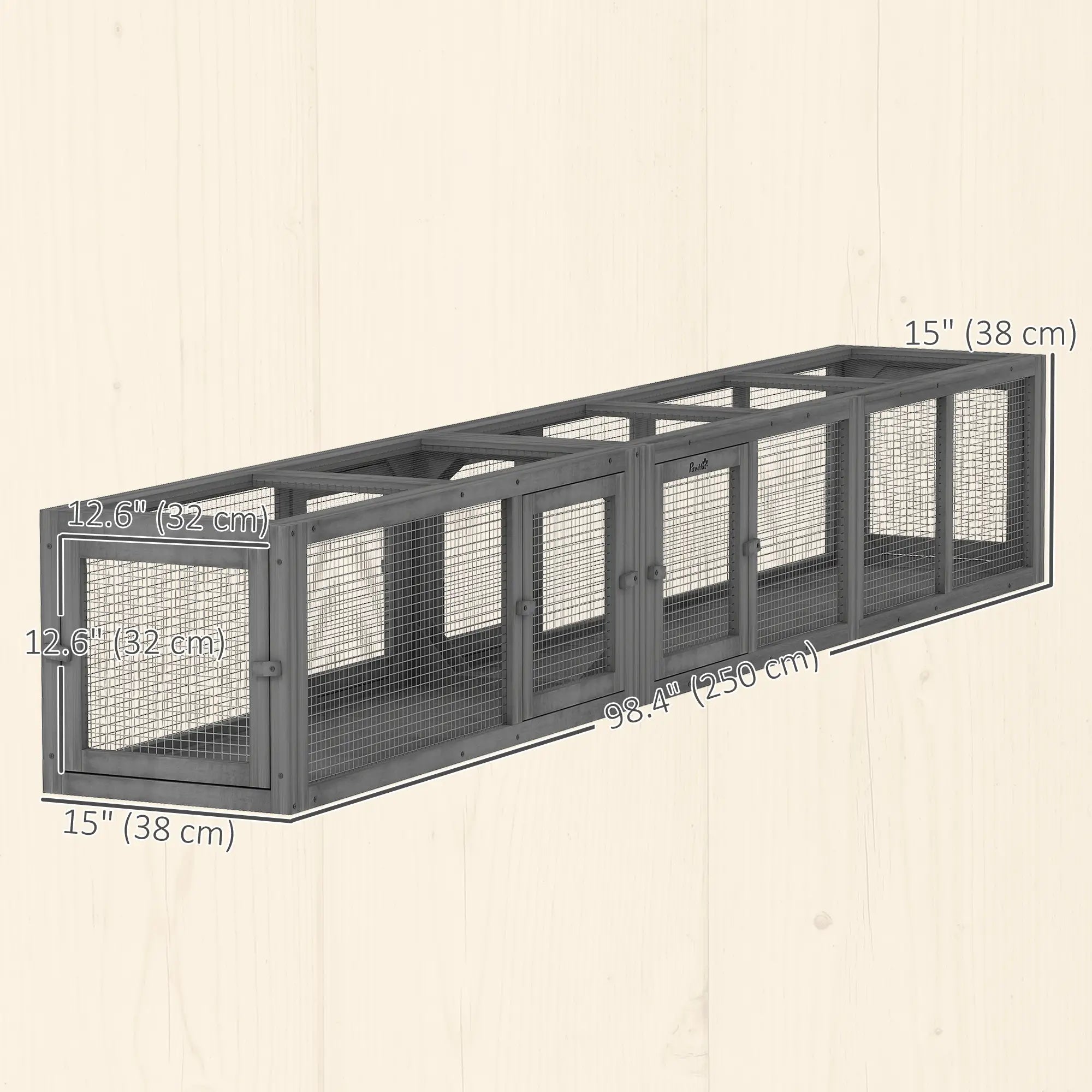 Cat Tunnel, Outdoor Enclosure, 8 Doors, 98