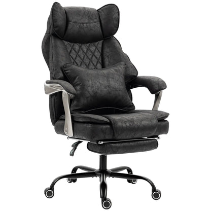Big & Tall Office Chair 400 Lbs, Reclining, Lumbar Support, Black