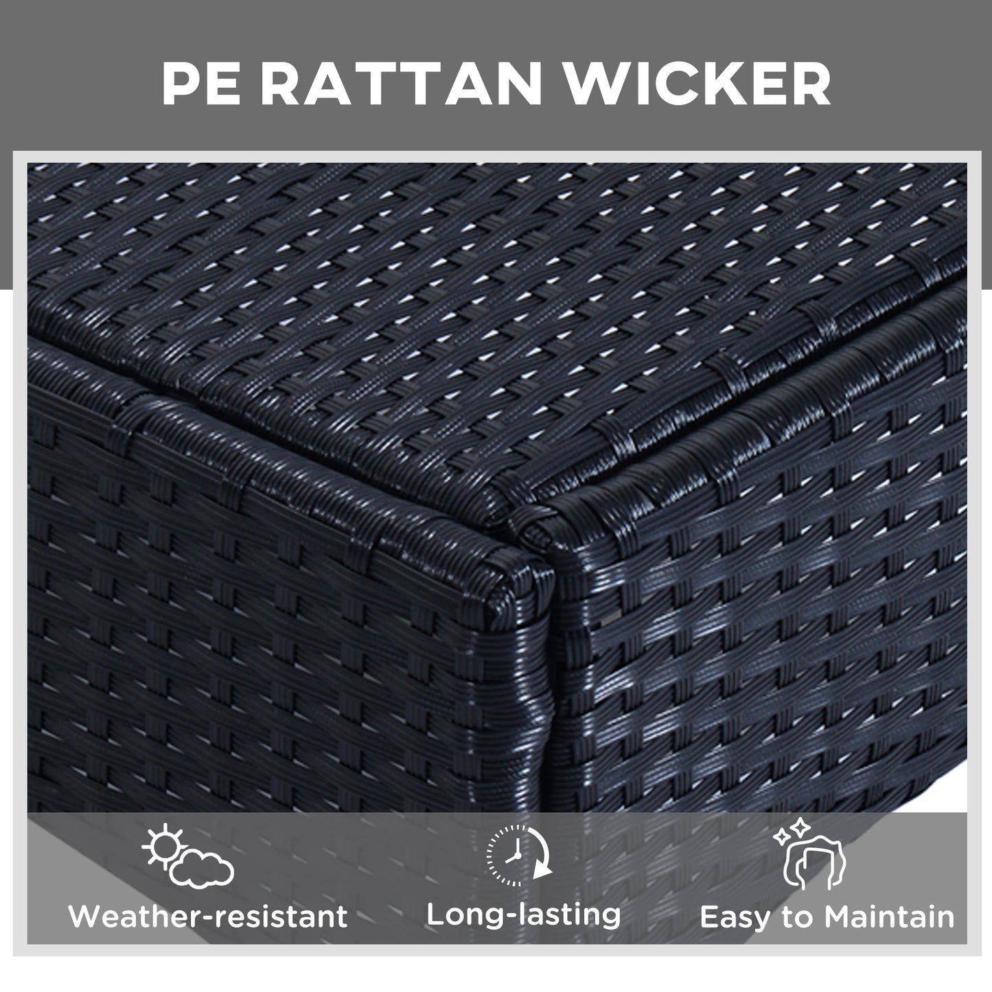 Rattan Lounge Set, Wheeled Chaise Chair, Tempered Glass Table, White Chaise Loungers at Gallery Canada