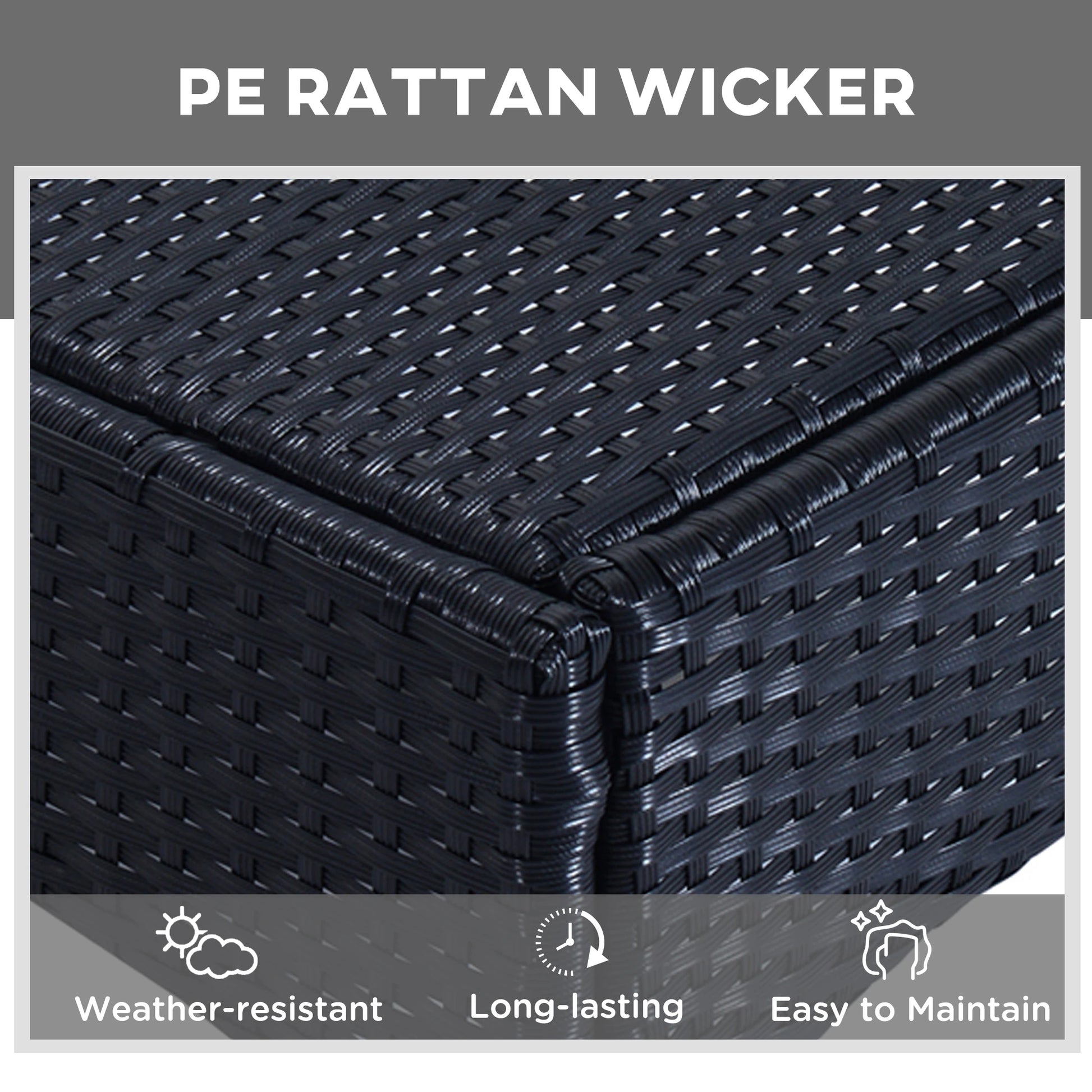 Rattan Lounge Set, Wheeled Chaise Chair, Tempered Glass Table, White Chaise Loungers at Gallery Canada