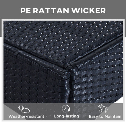 Rattan Lounge Set, Wheeled Chaise Chair, Tempered Glass Table, White Chaise Loungers at Gallery Canada