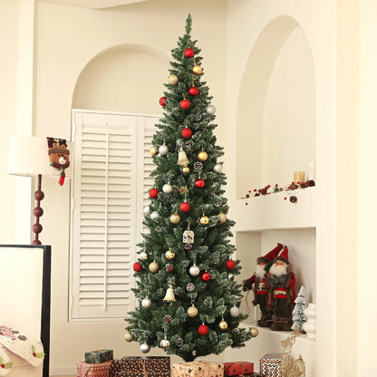 7ft Artificial Pencil Christmas Tree, 980 Branches, Pinecones, Metal Stand Pencil Christmas Trees at Gallery Canada