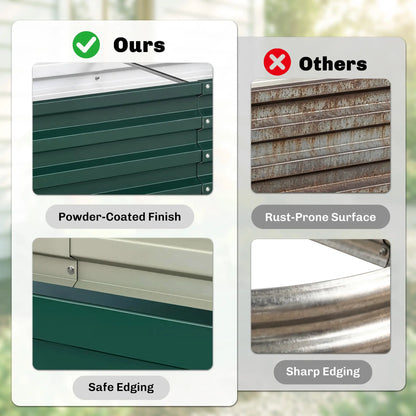4' x 2' x 1' Raised Garden Bed, Set of 2 Galvanized Planter Box Galvanized Planter Boxes at Gallery Canada