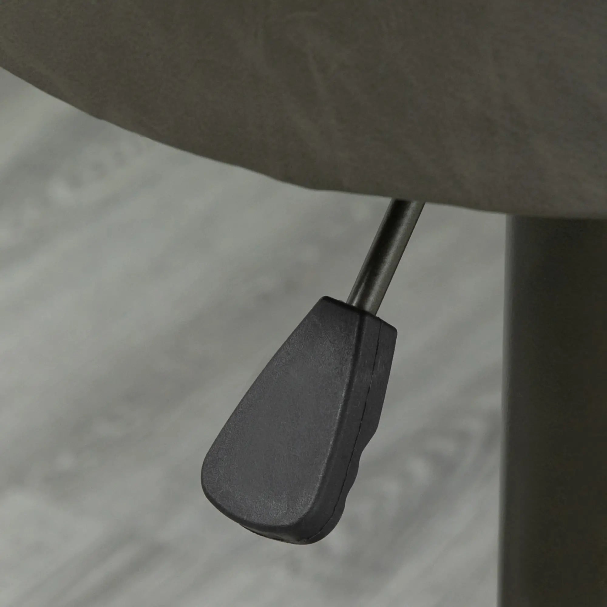 Adjustable Bar Stools Set of 2, Swivel with Footrest, PU Leather Round Top, Dark Grey Bar Stools at Gallery Canada