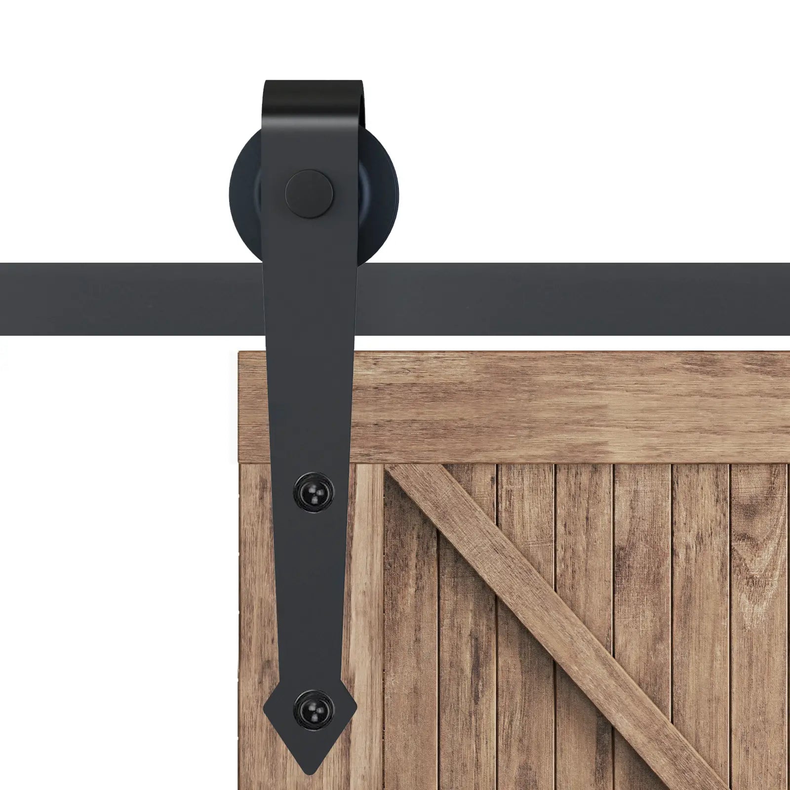 6.6FT Sliding Barn Door Track Kit, Heavy Duty, Fits 39