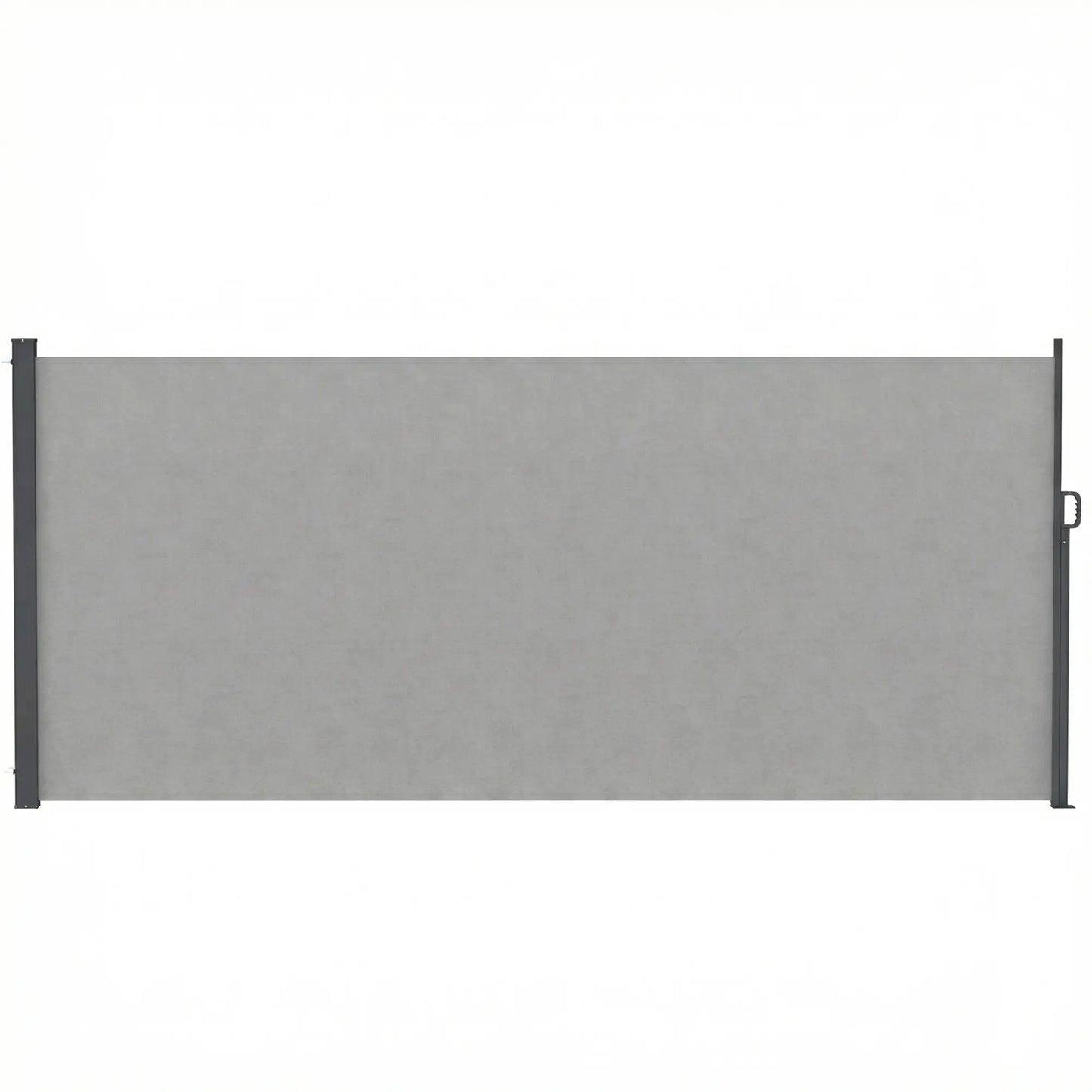 Retractable Side Awning, 165" x 73", Water-Resistant, UV 50+, Light Grey Side Awnings Light Grey at Gallery Canada