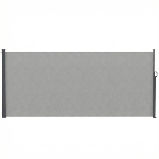 Retractable Side Awning, 165" x 73", Water-Resistant, UV 50+, Light Grey Side Awnings Light Grey at Gallery Canada