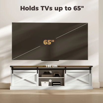 TV Stand For 65 Inch TVs, Entertainment Center With Shelves, White TV Stands at Gallery Canada