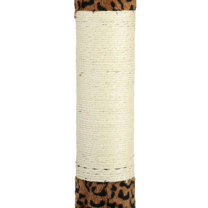 8.5ft Cat Tree 5-Tier Kitty Activity Center With Scratching Post, Leopard Print