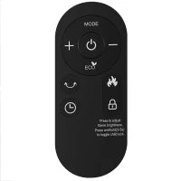 Chauffage électrique céramique 1500W, effet flamme, thermostat, oscillation, minuterie