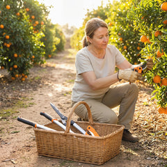 4 Pcs Pruning Shears Set, Hedge Shears, Loppers, Garden Secateurs, Hand Saw