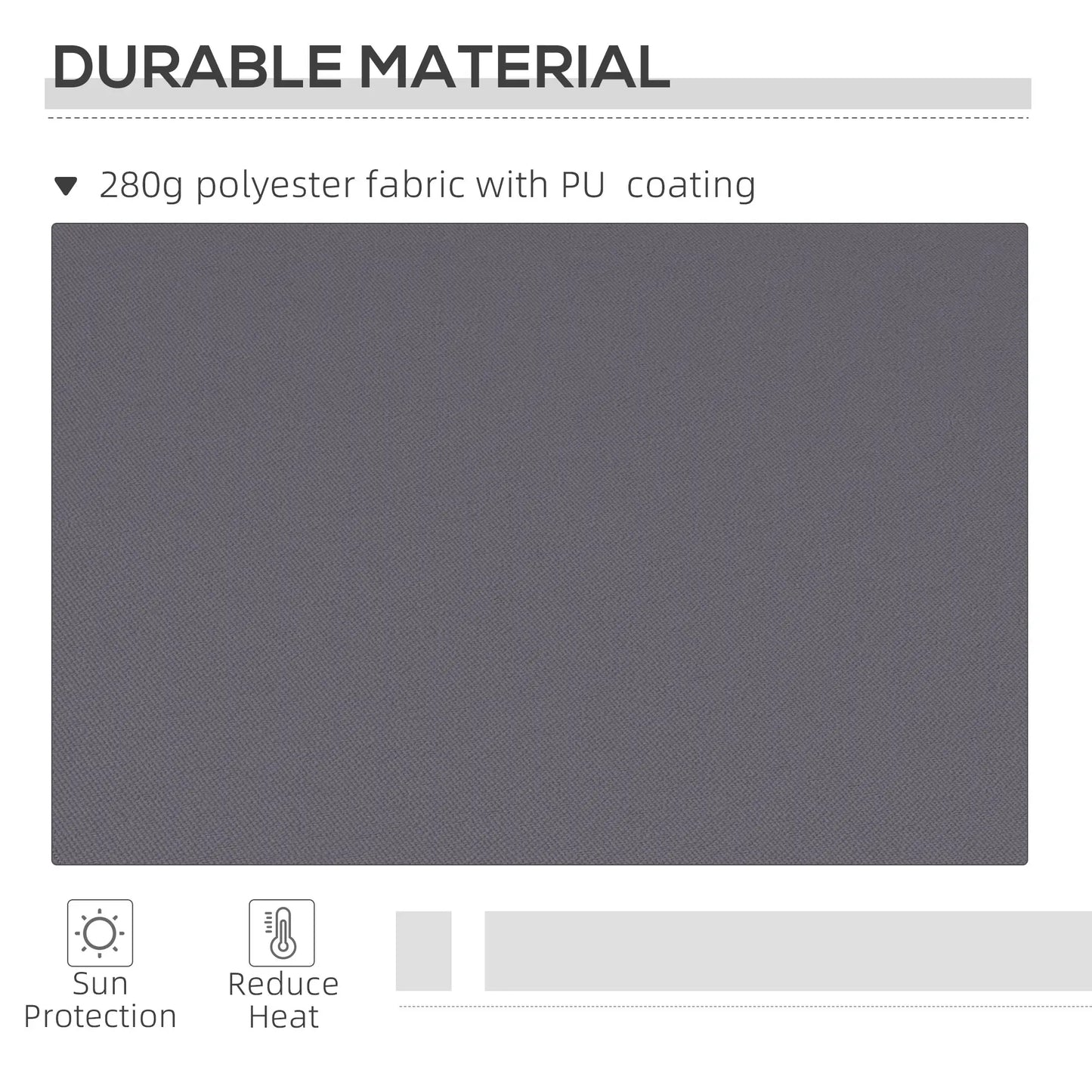 12' x 10' Manual Retractable Awning, Adjustable Sunshade Shelter, Dark Grey Patio Awnings at Gallery Canada