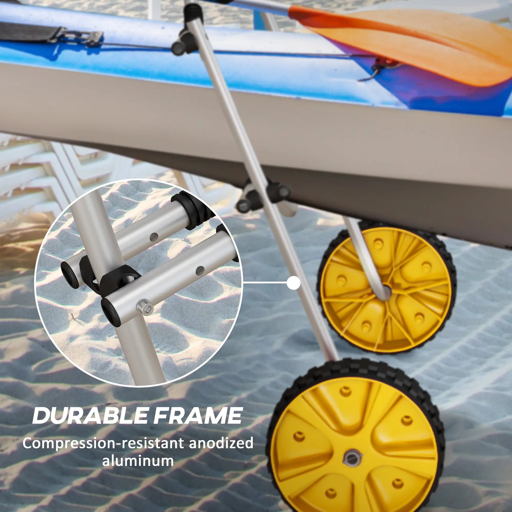 Aluminum Kayak Cart Dolly, Adjustable Height, Width, for Kayaks, Canoes, Paddleboards Kayak Carts at Gallery Canada