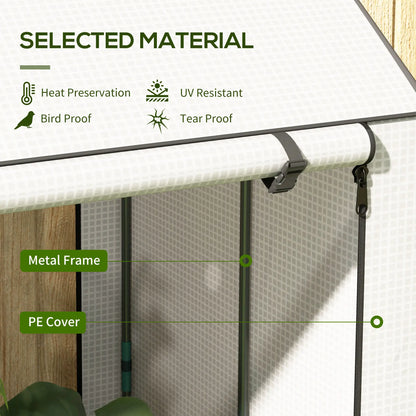Mini Greenhouse With 4 Wire Shelves, Portable, 39.4" x 31.5" x 59.1", White Mini Greenhouses at Gallery Canada