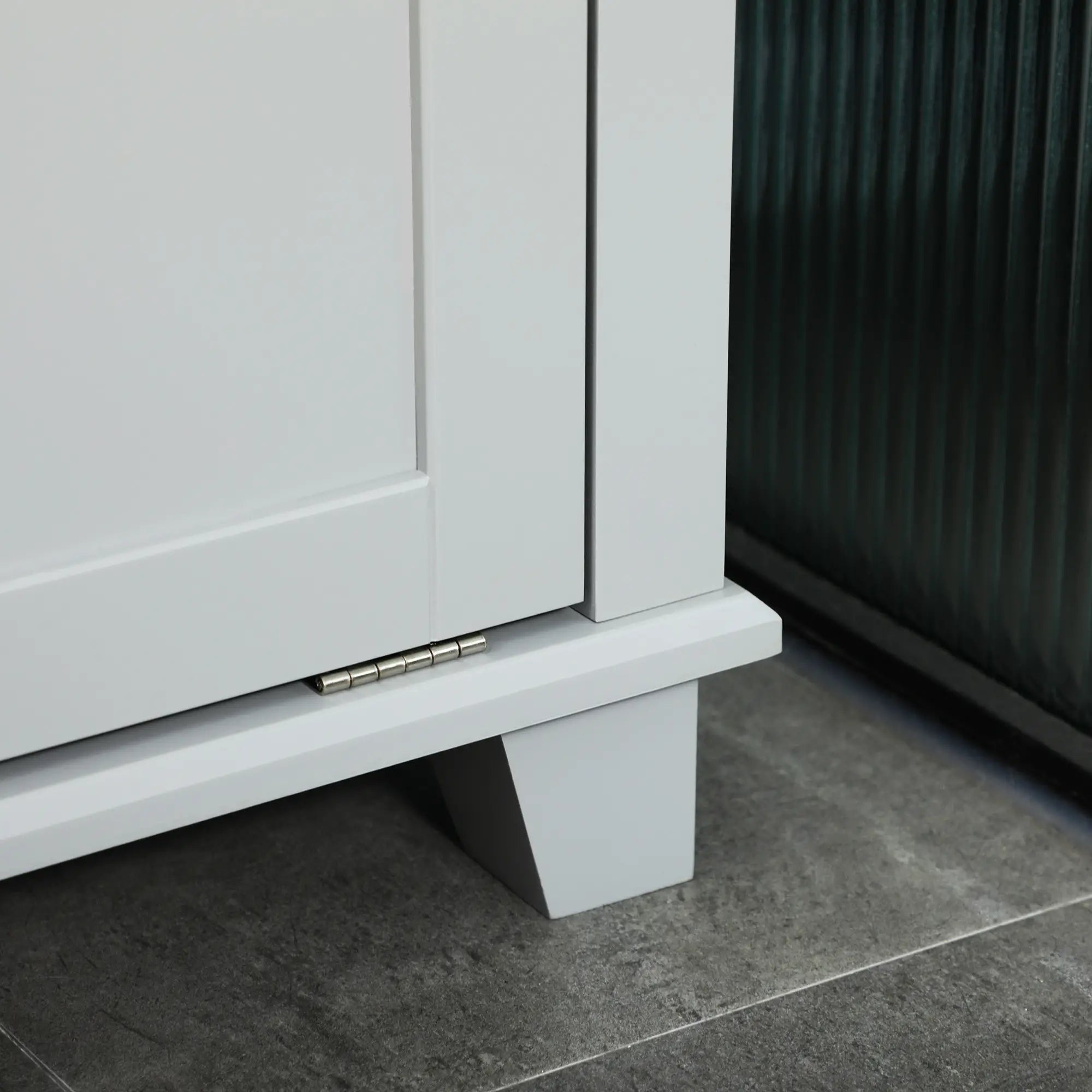 Tilt-Out Laundry Cabinet, Bathroom Organizer, Two-Compartment Hamper, Grey Bathroom Cabinets at Gallery Canada