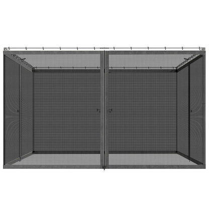 Replacement Mosquito Netting, 13' x 13', Black, Dark Grey Gazebo Sidewalls at Gallery Canada