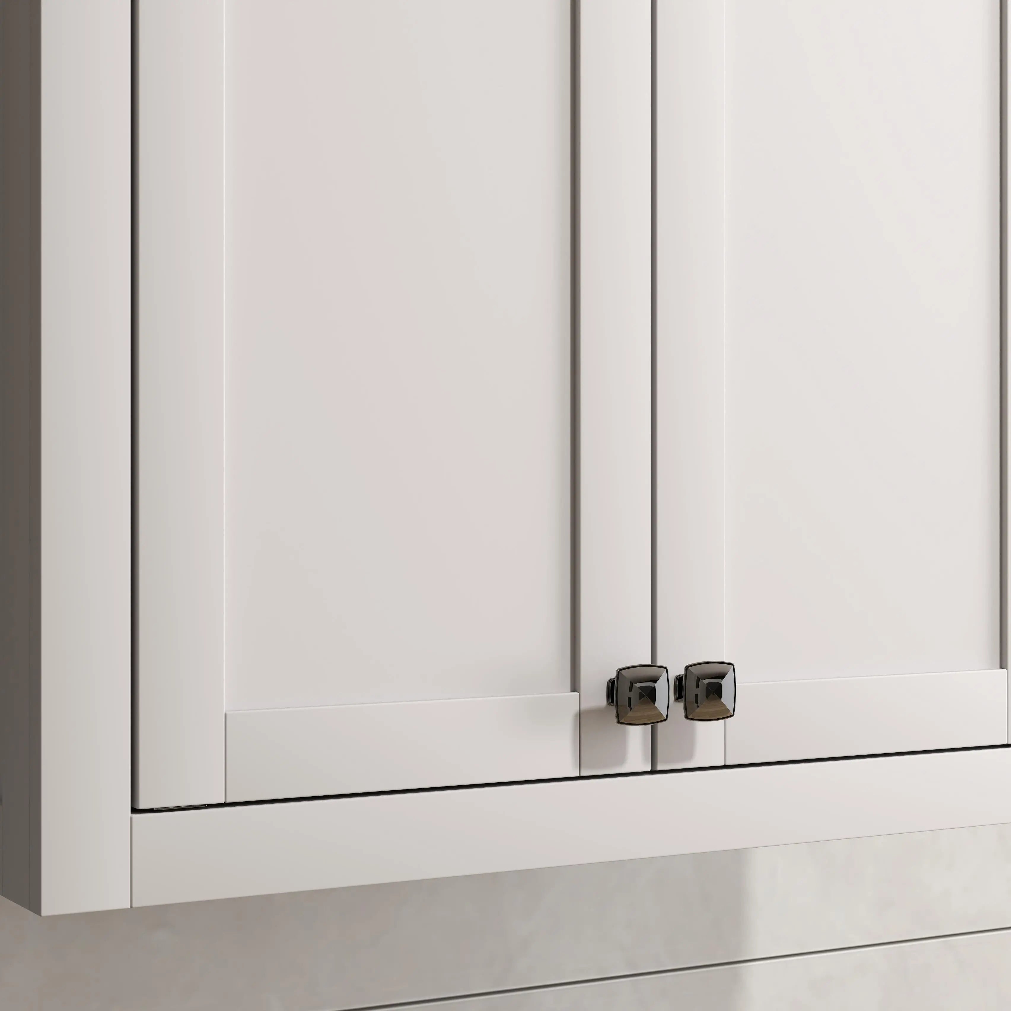 Wall Mounted Bathroom Cabinet, 2 Doors, 2 Adjustable Shelves, White Bathroom Cabinets at Gallery Canada